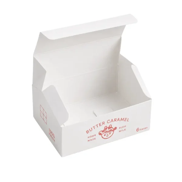 Hộp Giấy Kraft Trắng Nắp Gài
