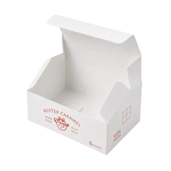 Hộp Giấy Kraft Trắng Nắp Gài