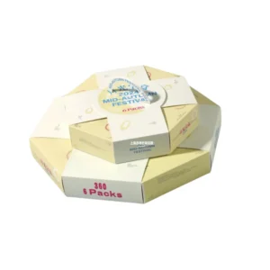 Hộp Giấy Mềm Lục Giác Đựng Bánh Trung Thu