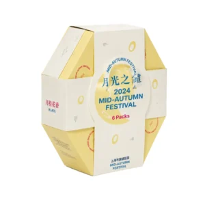 Hộp Giấy Mềm Lục Giác Đựng Bánh Trung Thu