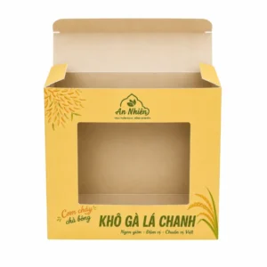 Hộp Giấy Mềm Nắp Gài Có Cửa Sổ