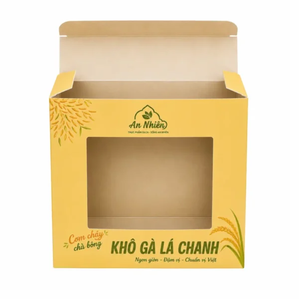 Hộp Giấy Mềm Nắp Gài Có Cửa Sổ