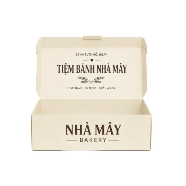 Hộp Giấy Mềm Nắp Gài Đựng Bánh