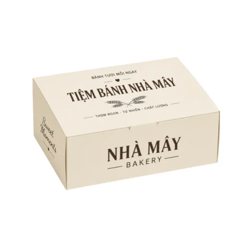 Hộp Giấy Mềm Nắp Gài Đựng Bánh