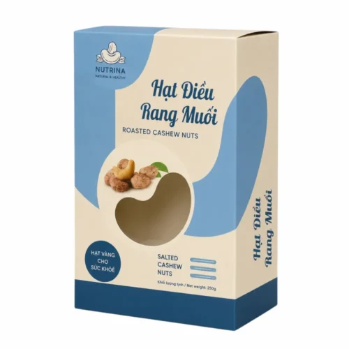 Hộp Giấy Mềm Nắp Gài Đựng Hạt Điều
