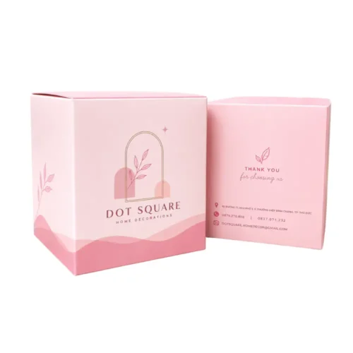 Hộp Giấy Mềm Nắp Gài Đựng Nến Thơm