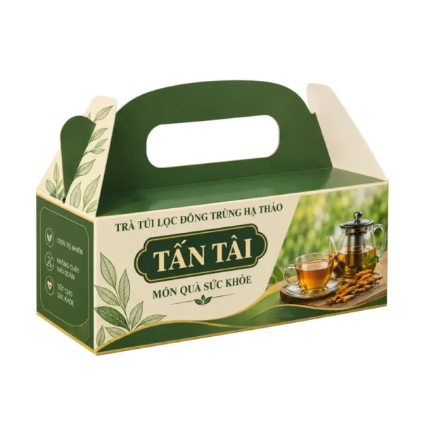 Hộp Giấy Mềm Nắp Gài Đựng Trà