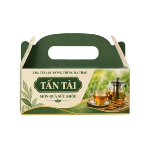 Hộp Giấy Mềm Nắp Gài Đựng Trà