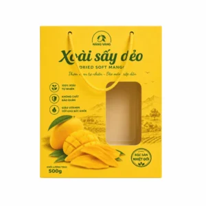 Hộp Giấy Mềm Nắp Gài Đựng Trái Cây Sấy