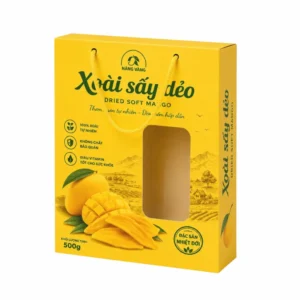 Hộp Giấy Mềm Nắp Gài Đựng Trái Cây Sấy