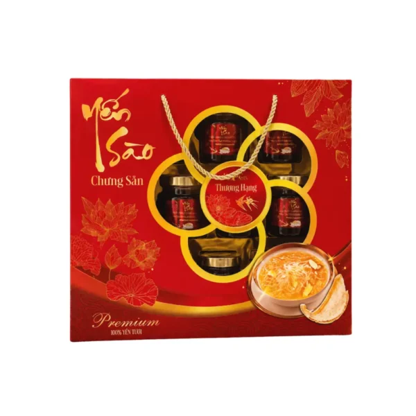 Hộp Giấy Mềm Quà Tết Có Quai Xách