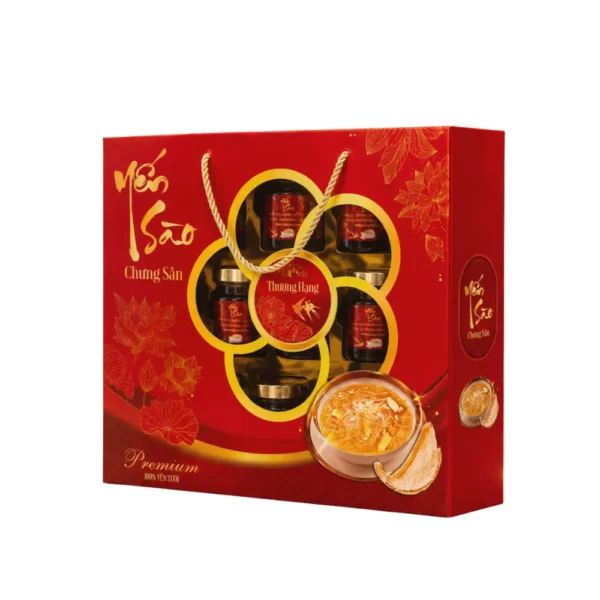 Hộp Giấy Mềm Quà Tết Có Quai Xách