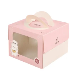 Hộp Giấy Mềm Quai Xách Đựng Bánh Kem