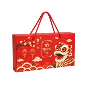 Hộp Giấy Mềm Quai Xách Đựng Bánh Trung Thu