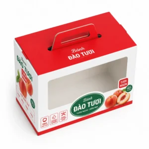 Hộp Giấy Mềm Quai Xách Gập Có Cửa Sổ