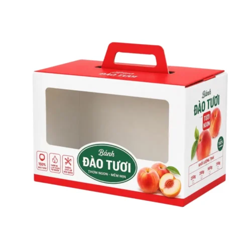 Hộp Giấy Mềm Quai Xách Gập Có Cửa Sổ