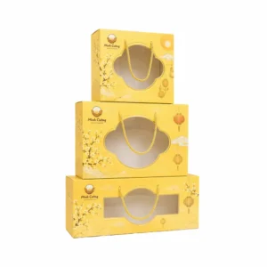 Hộp Giấy Mềm Có Cửa Sổ Đựng Quà Tết