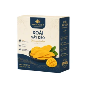 Hộp Giấy Mềm Nắp Gài Đựng Xoài Sấy Dẻo
