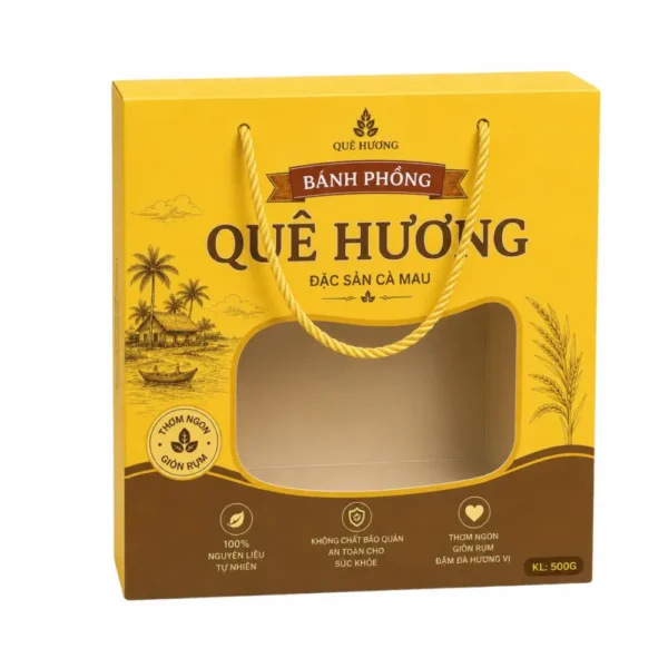 Hộp Giấy Mềm Nắp Gài Đựng Bánh