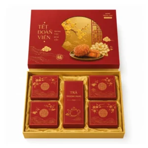 Hộp Quà Trung Thu Nắp Âm Dương HC380