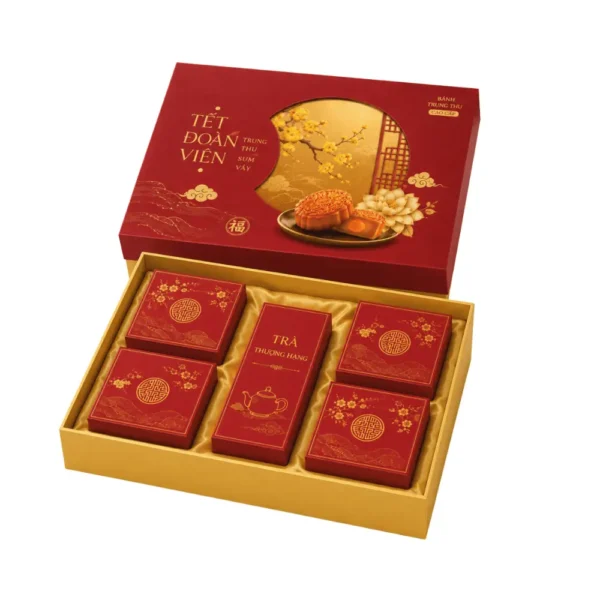Hộp Quà Trung Thu Nắp Âm Dương HC380