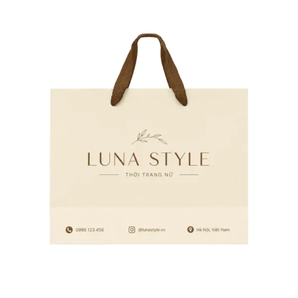 Túi Giấy Có Quai Shop Thời Trang Quai Vải