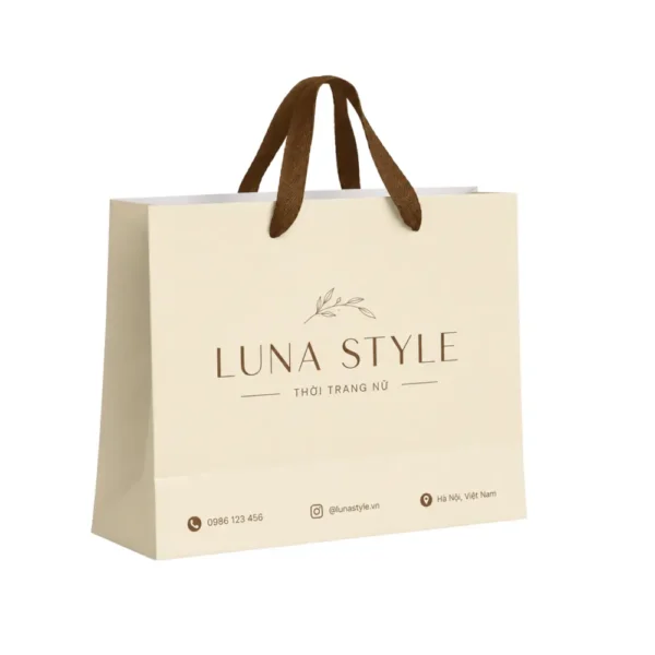 Túi Giấy Có Quai Shop Thời Trang Quai Vải
