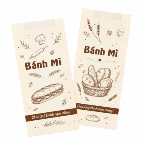 Túi Giấy Khoét Quai Đựng Bánh Mì