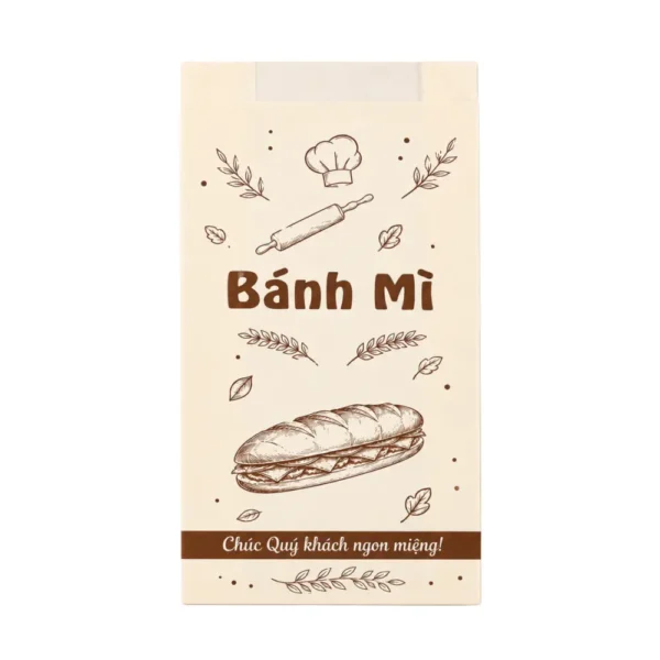 Túi Giấy Khoét Quai Đựng Bánh Mì