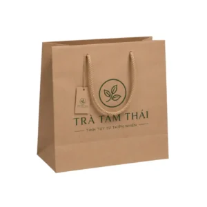 Túi Giấy Kraft Có Quai Đựng Trà