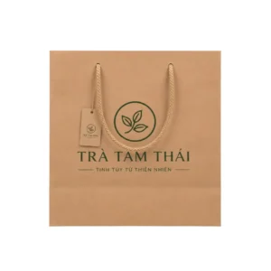 Túi Giấy Kraft Có Quai Đựng Trà