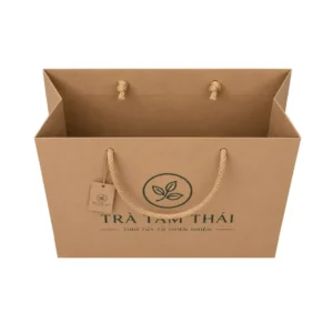 Túi Giấy Kraft Có Quai Đựng Trà