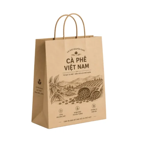 Túi Giấy Có Quai Đựng Cà Phê