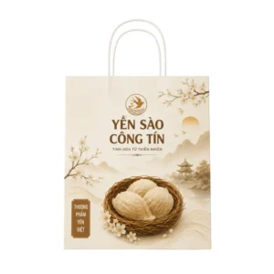 Túi Giấy Kraft Có Quai Đựng Yến