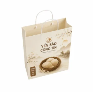 Túi Giấy Kraft Có Quai Đựng Yến
