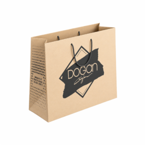 Túi Giấy Kraft Vuông Có Quai In Logo