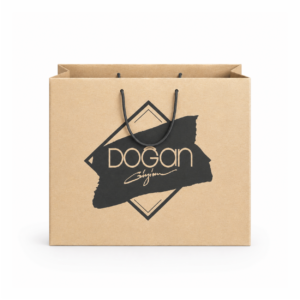 Túi Giấy Kraft Vuông Có Quai In Logo