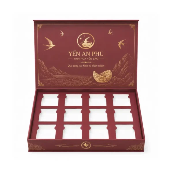 Hộp Nam Châm Đựng Yến Sào 12 Hũ HNC80