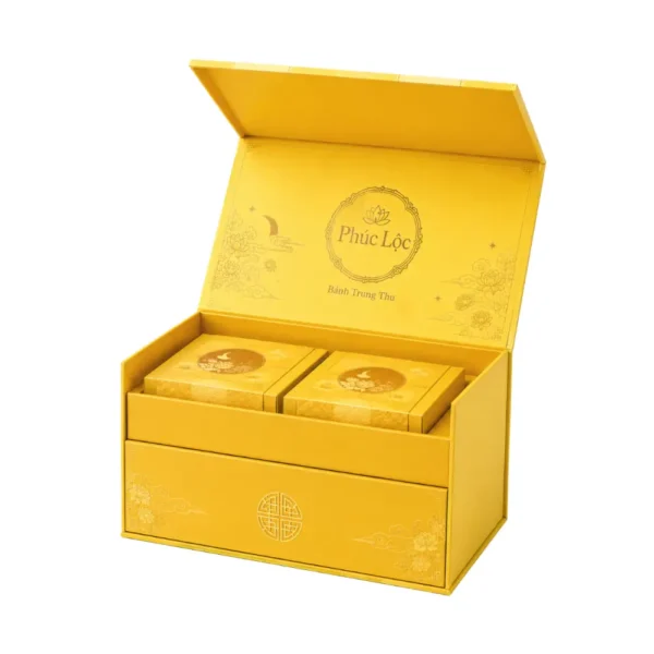 Hộp Quà Trung Thu Nắp Nam Châm Cao Cấp HNC230