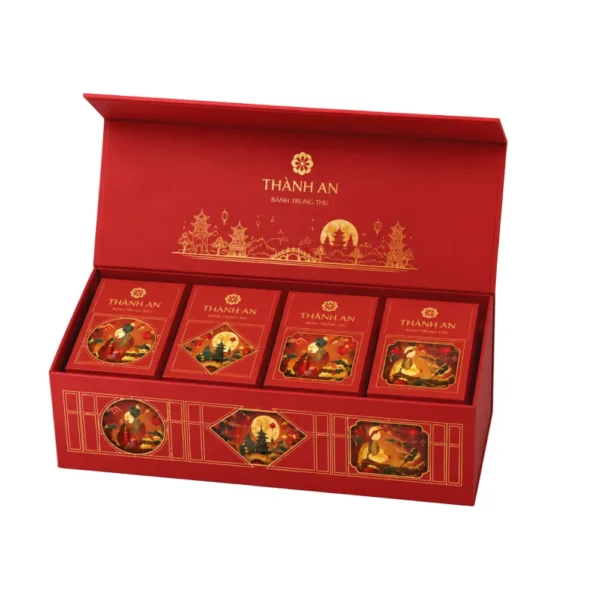 Hộp Trung Thu 2 Tầng Nắp Nam Châm HNC280