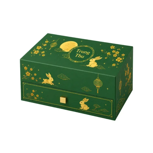 Hộp Trung Thu 2 Tầng Nắp Nam Châm HNC250