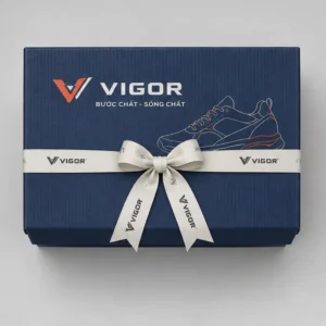Hộp Carton Nắp Gài Đính Nơ Đựng Giày