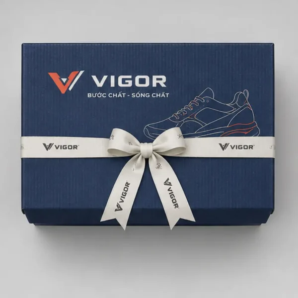 Hộp Carton Nắp Gài Đính Nơ Đựng Giày