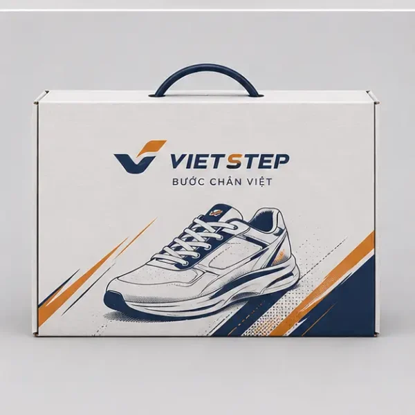 Hộp Carton Nắp Gài Có Quai Đựng Giày