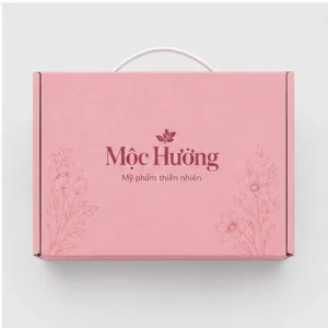 Hộp Nắp Gài Có Quai Đựng Mỹ Phẩm