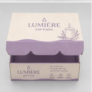 Hộp Carton Sóng Nắp Gài Đựng Sáp Thơm