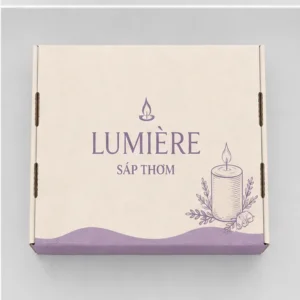 Hộp Carton Sóng Nắp Gài Đựng Sáp Thơm
