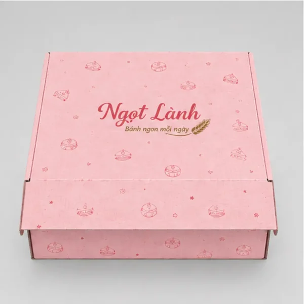 Hộp Carton Nắp Gài Đựng Bánh