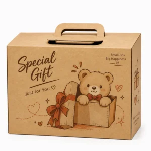 Hộp Carton Sóng Khóa Đáy Quà Tặng