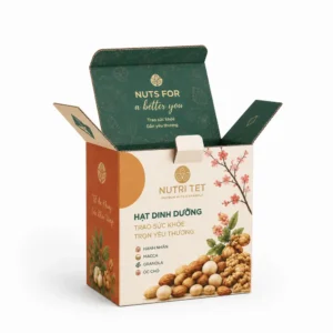 Hộp Carton Quà Tết Đựng Hạt Dinh Dưỡng